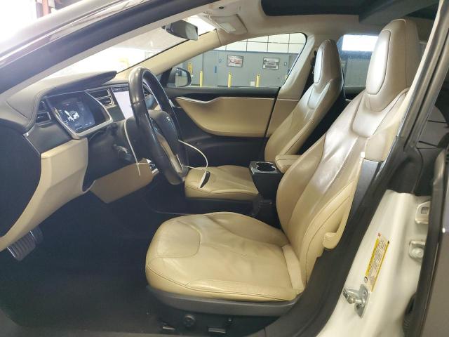 5YJSA1CPXDFP20501 - 2013 TESLA MODEL S GRAY photo 7