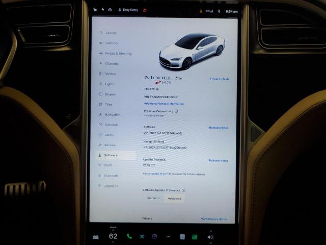 5YJSA1CPXDFP20501 - 2013 TESLA MODEL S GRAY photo 9