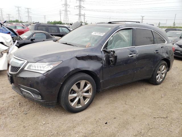 5FRYD4H83EB032702 - 2014 ACURA MDX ADVANCE GRAY photo 1