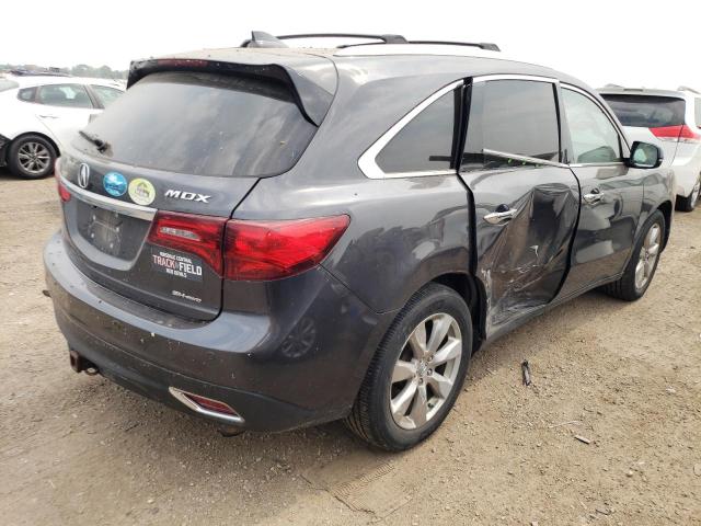 5FRYD4H83EB032702 - 2014 ACURA MDX ADVANCE GRAY photo 3