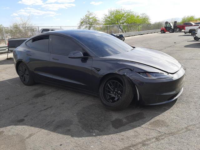 5YJ3E1EA8SF970821 - 2025 TESLA MODEL 3 BLACK photo 4