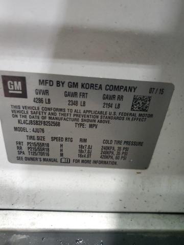 KL4CJBSB2FB252568 - 2015 BUICK ENCORE CONVENIENCE 白色 照片 14