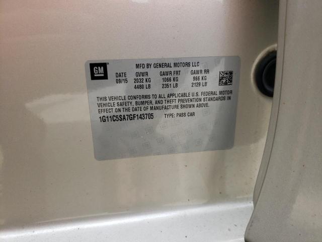 1G11C5SA7GF143705 - 2016 CHEVROLET MALIBU LIM LT 金色 照片 13