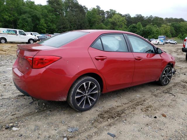 2T1BURHE8HC836254 - 2017 TOYOTA COROLLA L RED photo 3