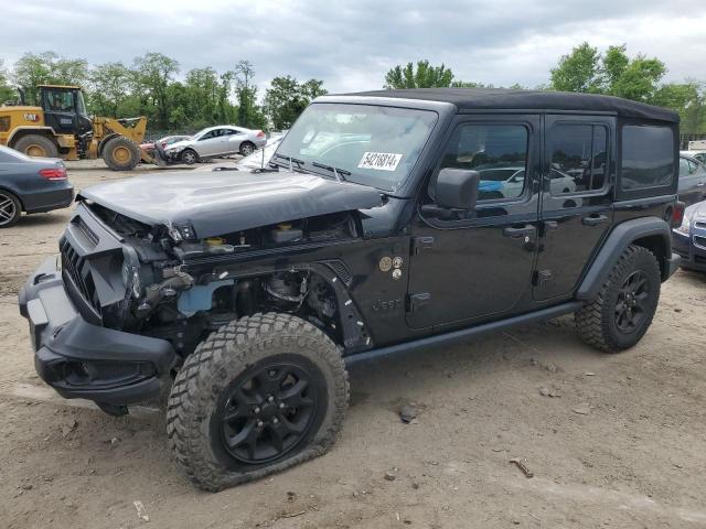 1C4HJXDNXLW327554 - 2020 JEEP WRANGLER U SPORT BLACK photo 1