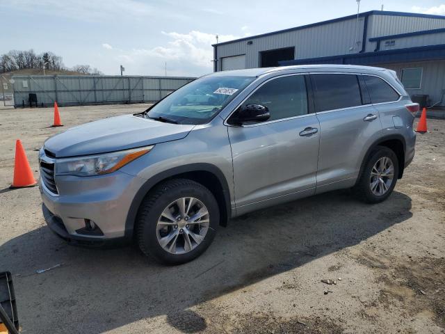 5TDJKRFH7FS176016 - 2015 TOYOTA HIGHLANDER XLE SILVER photo 1