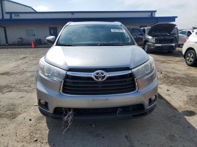 5TDJKRFH7FS176016 - 2015 TOYOTA HIGHLANDER XLE SILVER photo 5