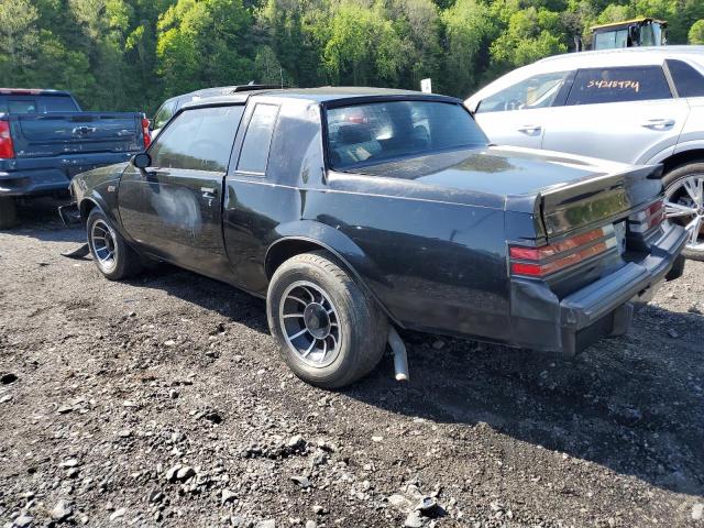 1G4GJ1177HP457836 - 1987 BUICK REGAL BLACK photo 2