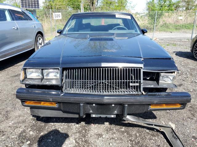 1G4GJ1177HP457836 - 1987 BUICK REGAL BLACK photo 5