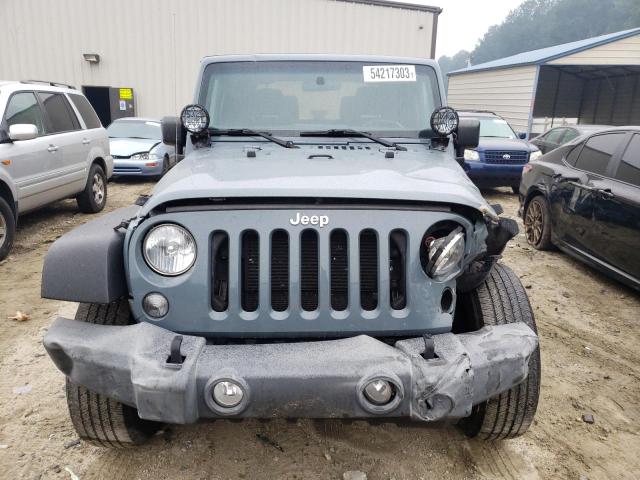 1C4AJWAGXFL729405 - 2015 JEEP WRANGLER SPORT GRAY photo 5