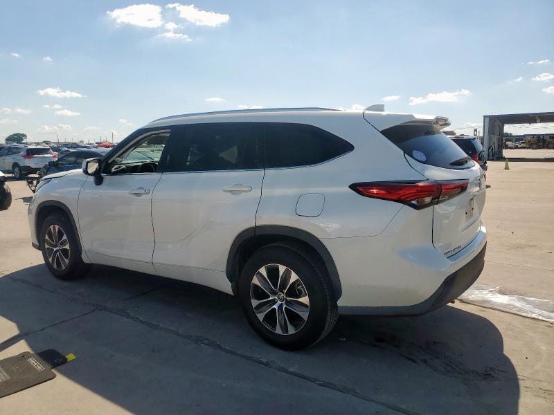 5TDGZRAH3MS531127 - 2021 TOYOTA HIGHLANDER XLE WHITE photo 2