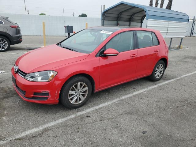 3VW217AU5FM031649 - 2015 VOLKSWAGEN GOLF RED photo 1
