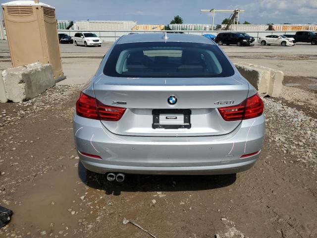 WBA4A7C58FD415015 - 2015 BMW 428 XI GRAN COUPE SILVER photo 6