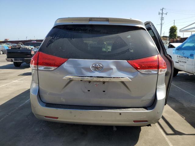 5TDYK3DC7DS394523 - 2013 TOYOTA SIENNA XLE SILVER photo 6