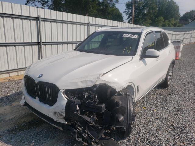 5UXCR6C50KLL11375 - 2019 BMW X5 XDRIVE40I WHITE photo 2