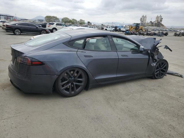 5YJSA1E5XNF474238 - 2022 TESLA MODEL S SILVER photo 3