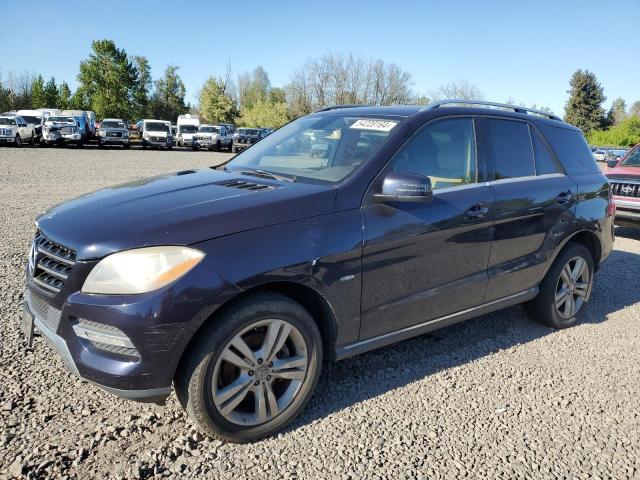 4JGDA5HB3CA001994 - 2012 MERCEDES-BENZ ML 350 4MATIC BLUE photo 1