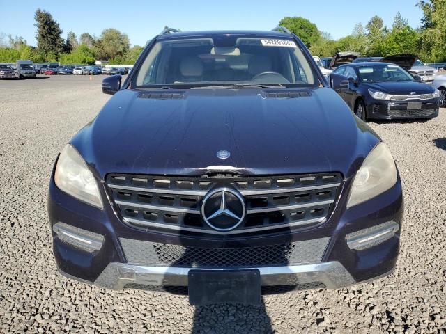 4JGDA5HB3CA001994 - 2012 MERCEDES-BENZ ML 350 4MATIC BLUE photo 5