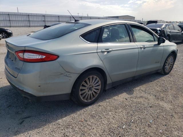 3FA6P0UU8ER368720 - 2014 FORD FUSION S HYBRID TURQUOISE photo 3