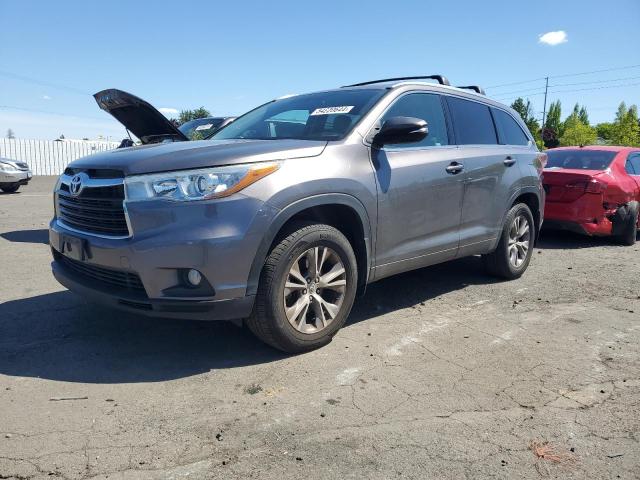 5TDJKRFH7FS208236 - 2015 TOYOTA HIGHLANDER XLE GRAY photo 1