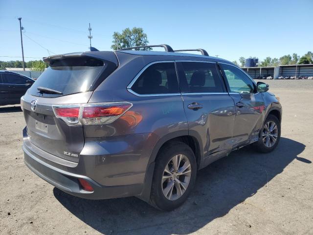 5TDJKRFH7FS208236 - 2015 TOYOTA HIGHLANDER XLE GRAY photo 3