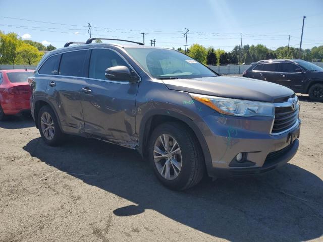 5TDJKRFH7FS208236 - 2015 TOYOTA HIGHLANDER XLE GRAY photo 4