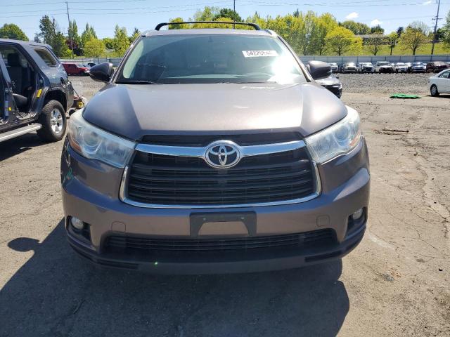 5TDJKRFH7FS208236 - 2015 TOYOTA HIGHLANDER XLE GRAY photo 5