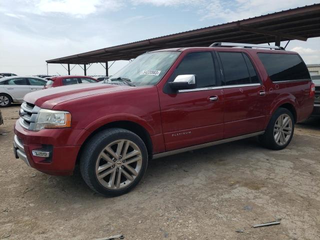 1FMJK1LT4FEF27864 - 2015 FORD EXPEDITION EL PLATINUM RED photo 1