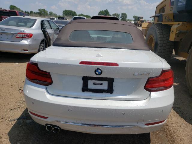 WBA2M7C59JVD51653 - 2018 BMW 230I WHITE photo 6
