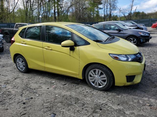 3HGGK5H51FM777896 - 2015 HONDA FIT LX YELLOW photo 4