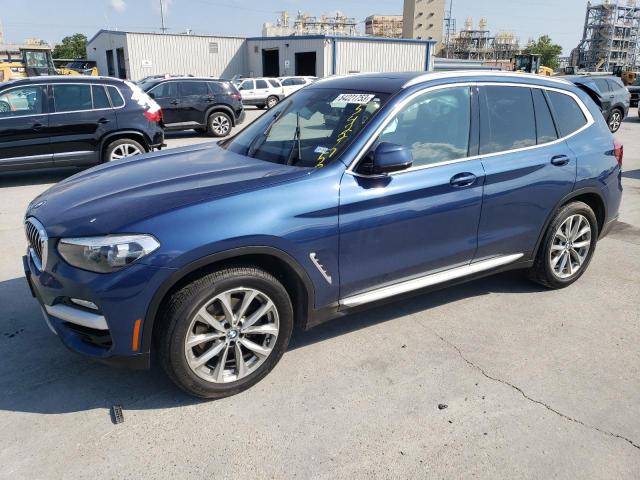 5UXTR7C59KLR51087 - 2019 BMW X3 SDRIVE30I BLUE photo 1