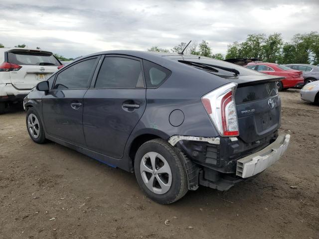 JTDKN3DU8E0392807 - 2014 TOYOTA PRIUS GRAY photo 2