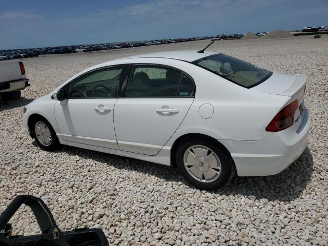 JHMFA36248S004441 - 2008 HONDA CIVIC HYBRID WHITE photo 2