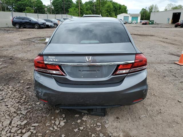 19XFB2F55DE265707 - 2013 HONDA CIVIC LX SILVER photo 6