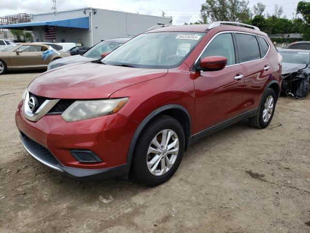 KNMAT2MTXGP658535 - 2016 NISSAN ROGUE S RED photo 1