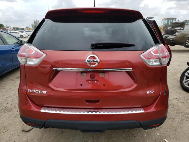 KNMAT2MTXGP658535 - 2016 NISSAN ROGUE S RED photo 6