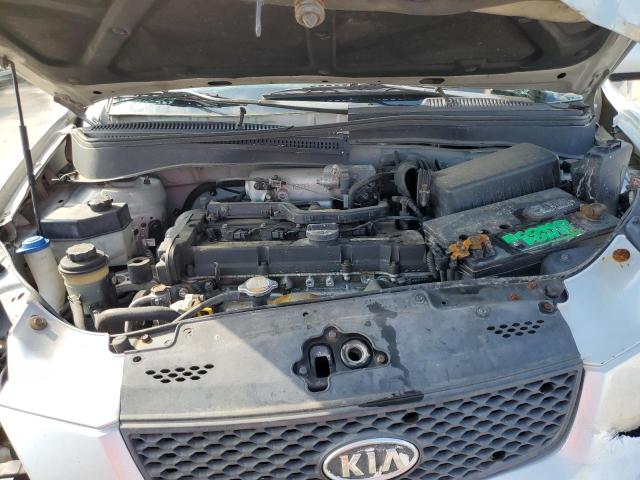 KNADE123986427635 - 2008 KIA RIO BASE SILVER photo 11