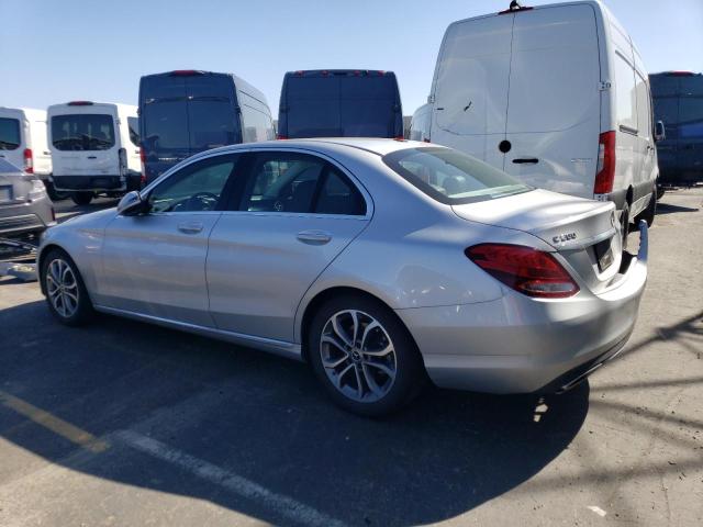 55SWF4JB2HU224589 - 2017 MERCEDES-BENZ C 300 SILVER photo 2