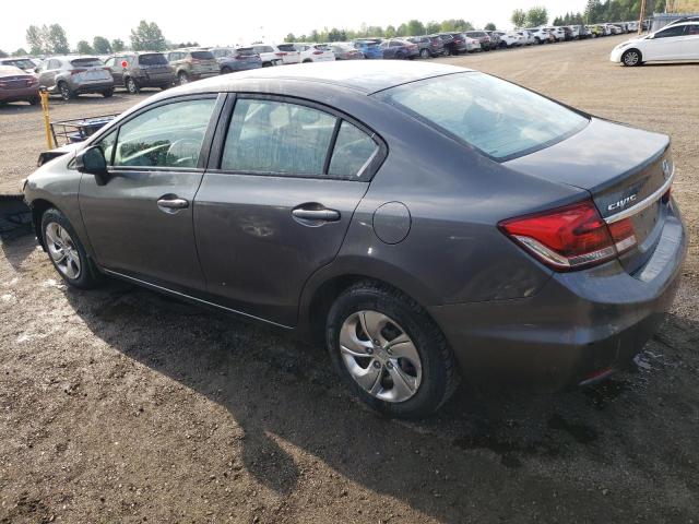 2HGFB2F49DH045256 - 2013 HONDA CIVIC LX GRAY photo 2