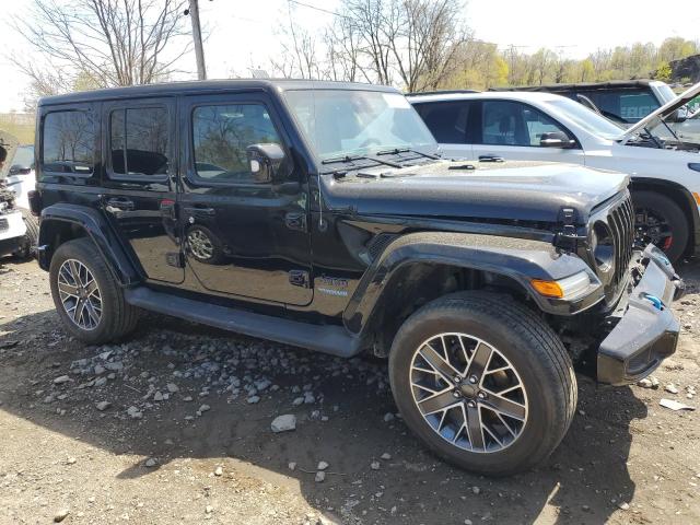 1C4JJXP63NW239633 - 2022 JEEP WRANGLER U SAHARA 4XE BLACK photo 4