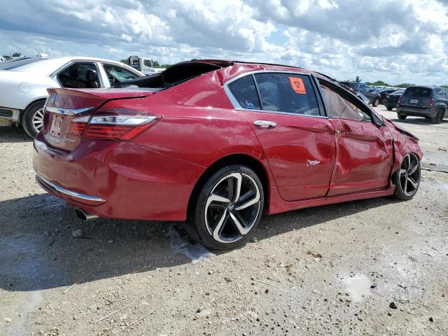 1HGCR2F5XGA097960 - 2016 HONDA ACCORD SPORT RED photo 3