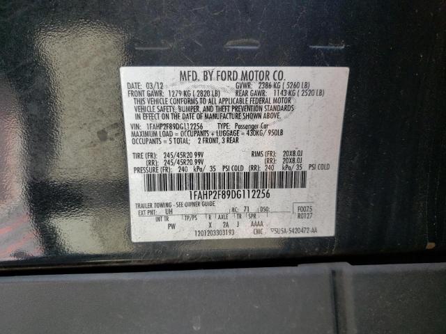 1FAHP2F89DG112256 - 2013 FORD TAURUS LIMITED CHARCOAL photo 13