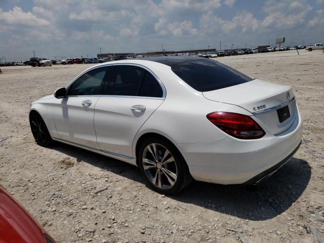 55SWF4JB2FU091197 - 2015 MERCEDES-BENZ C 300 WHITE photo 2