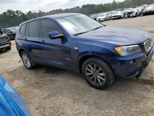 5UXWX9C55D0A16607 - 2013 BMW X3 XDRIVE28I BLUE photo 4