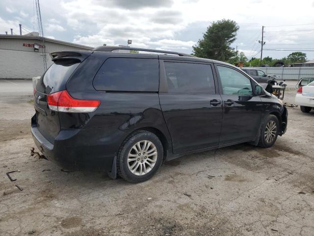 5TDYK3DC9BS077680 - 2011 TOYOTA SIENNA XLE BLACK photo 3