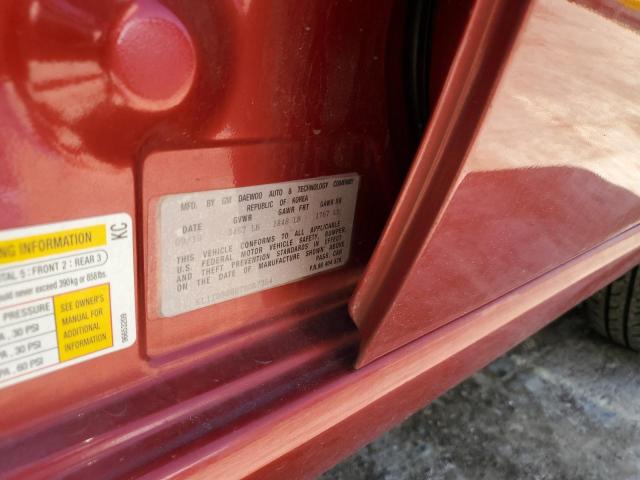 KL1TD56667B087354 - 2007 CHEVROLET AVEO BASE Qırmızı foto 12