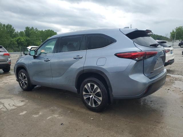 5TDGZRBH8LS024401 - 2020 TOYOTA HIGHLANDER XLE BLUE photo 2