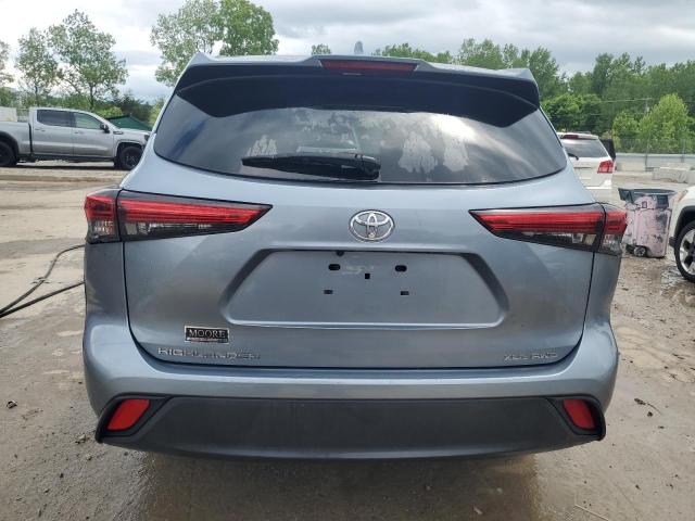 5TDGZRBH8LS024401 - 2020 TOYOTA HIGHLANDER XLE BLUE photo 6