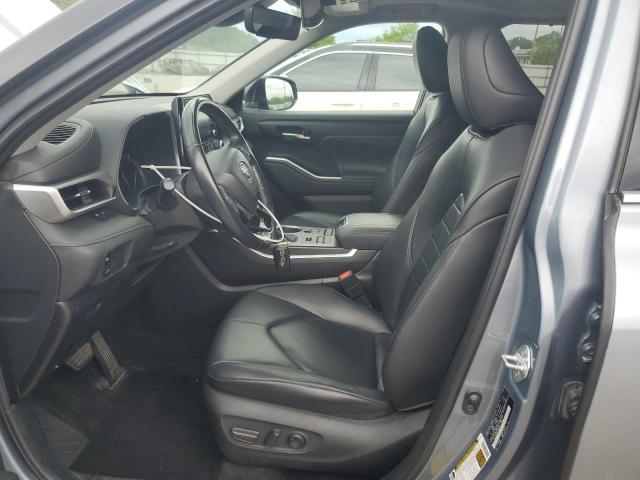 5TDGZRBH8LS024401 - 2020 TOYOTA HIGHLANDER XLE BLUE photo 7