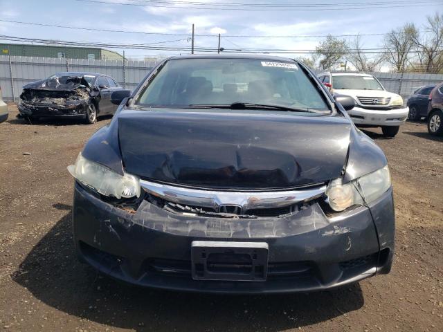 2HGFA169X9H343041 - 2009 HONDA CIVIC EXL BLACK photo 5